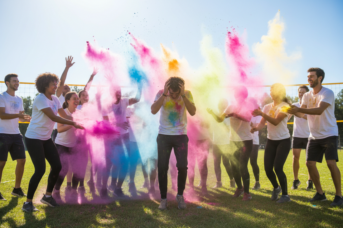 How to Run a Willies Outdoor Volleyball Grass Tournament with Color Powder