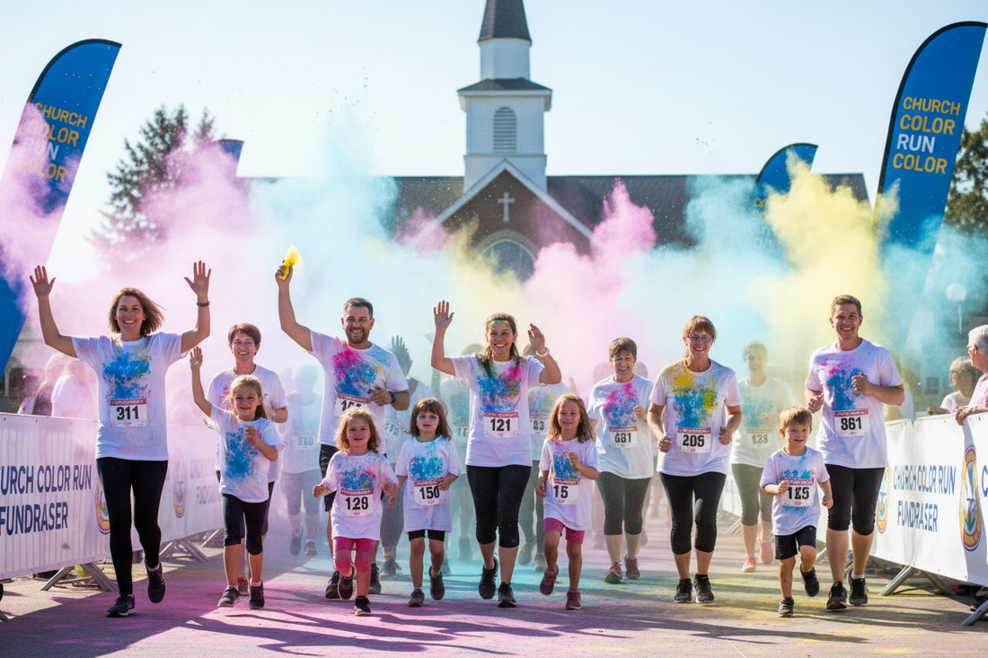 Church Color Run Fundraiser Kits (Bulk Color Powder That Sells Out Your Event)