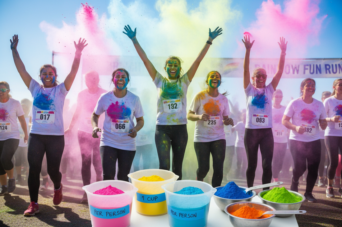 How Much Color Powder Do You Need Per Person? (Color Run Calculator Guide)