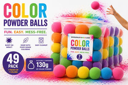 color powder balls