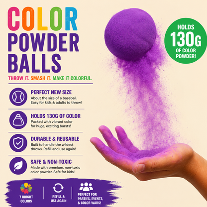 color powder balls