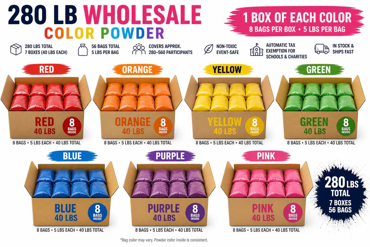 wholesale color powder